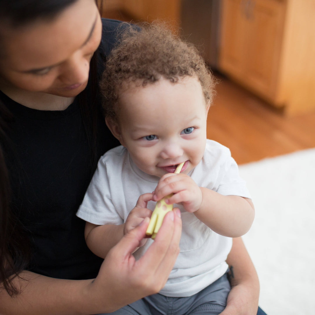 Cepillo de Dientes Bebés y Niños Pequeños 0-3 años, Jirafa