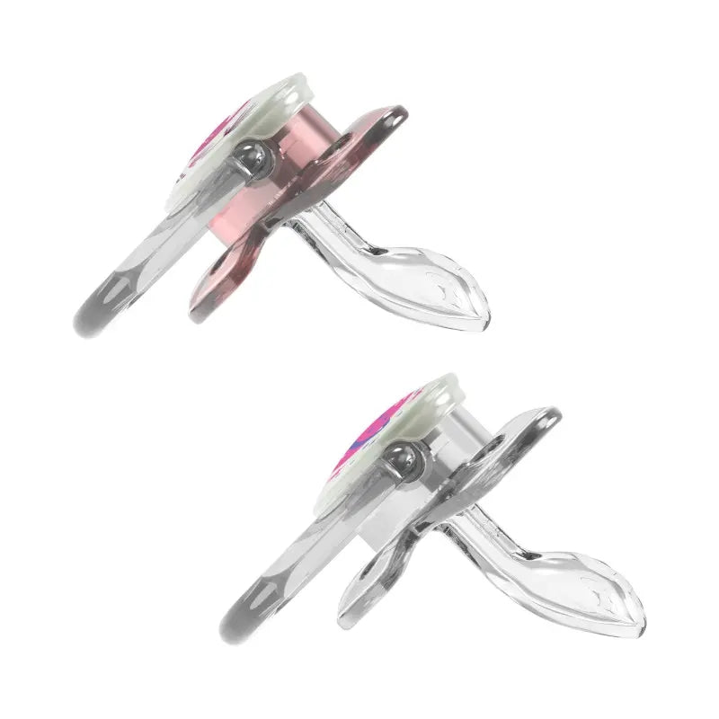 Chupete Prevent Noche Mariposa 6-12M 2UN Rosado