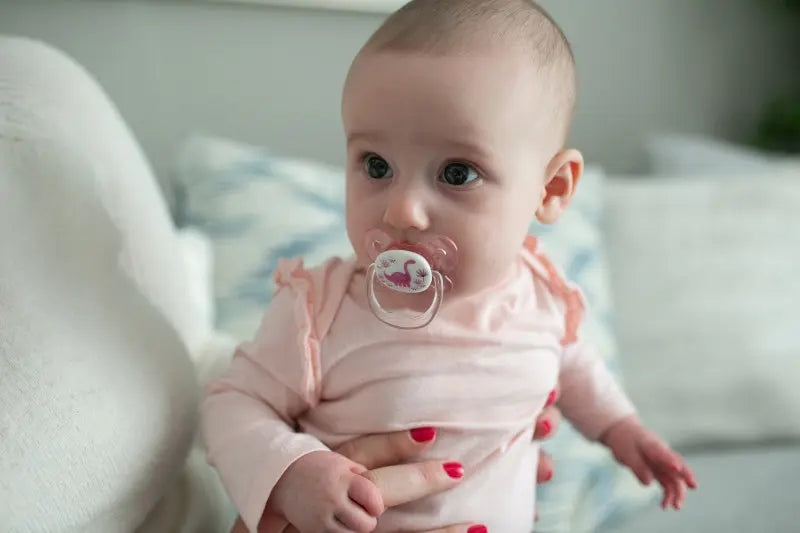 Chupete Prevent Noche Mariposa 6-12M 2UN Rosado