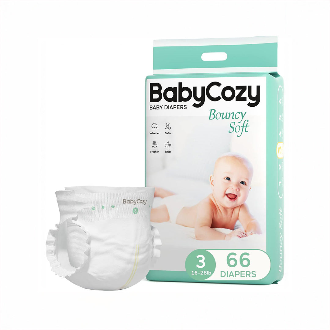 Pañales BabyCozy hipoalergénicos talla 3, 66 unidades