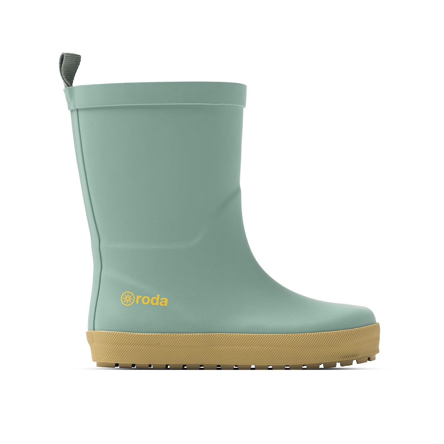 Botas de agua para niños y niñas Roda verde