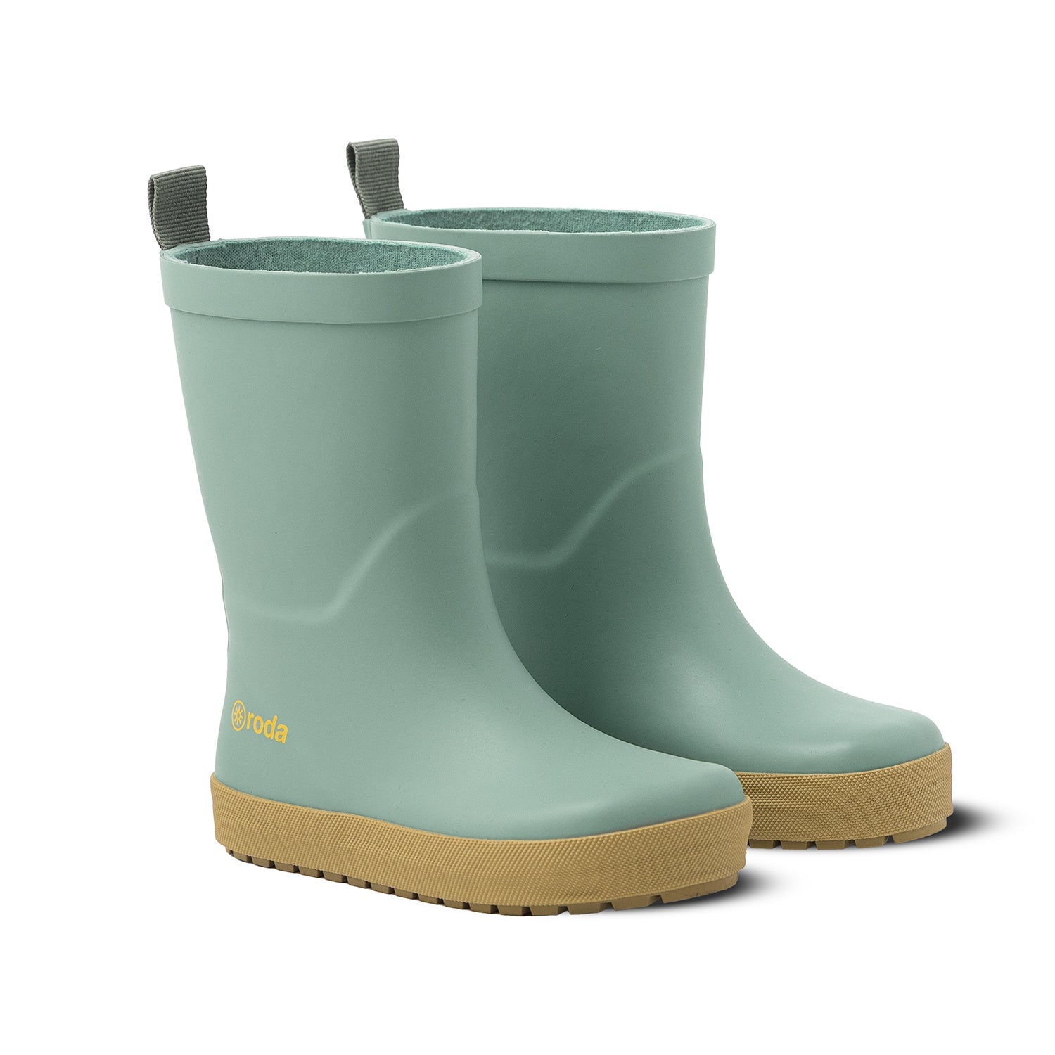 Botas de agua para niños y niñas Roda verde