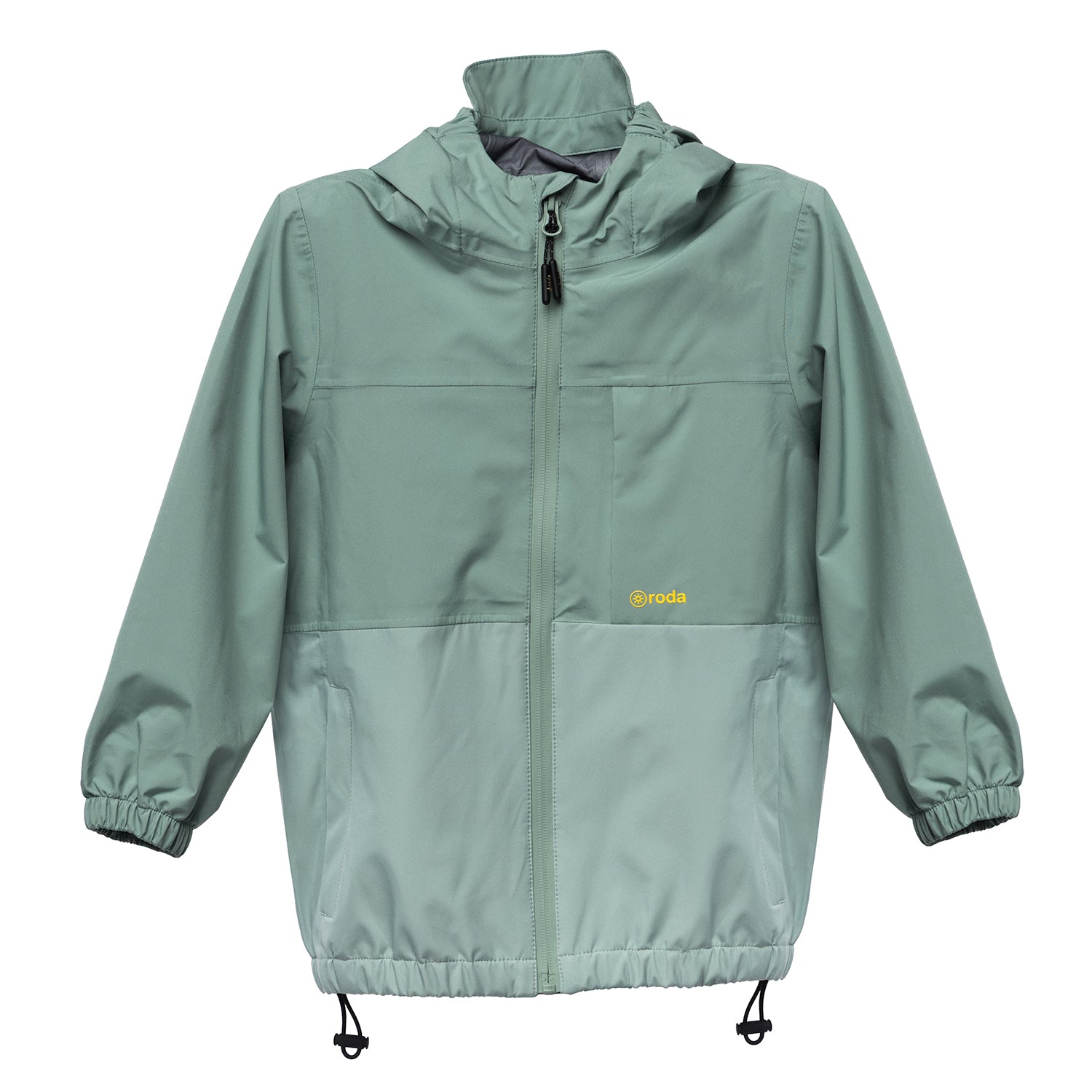 Chaqueta impermeable para niños y niñas verde 2026