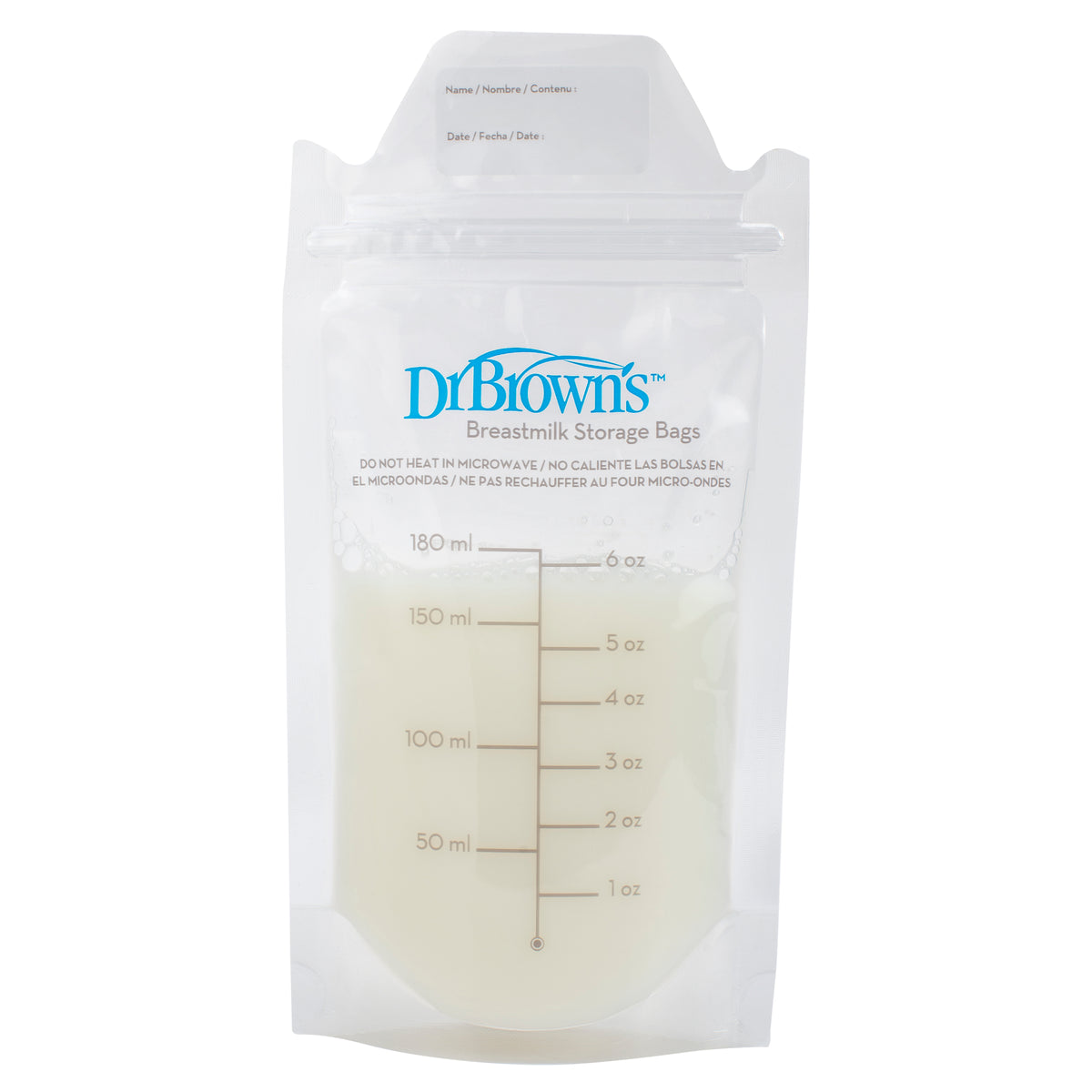 Bolsas Almacenamiento para Leche Materna 180ml 25UN