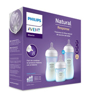 Set 3 mamaderas Natural response 125 ml, 260 ml, 330 ml