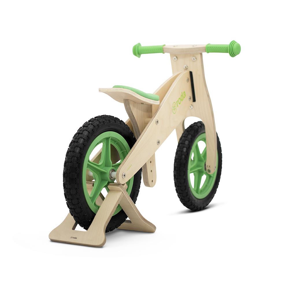 Soporte de madera para bicicleta