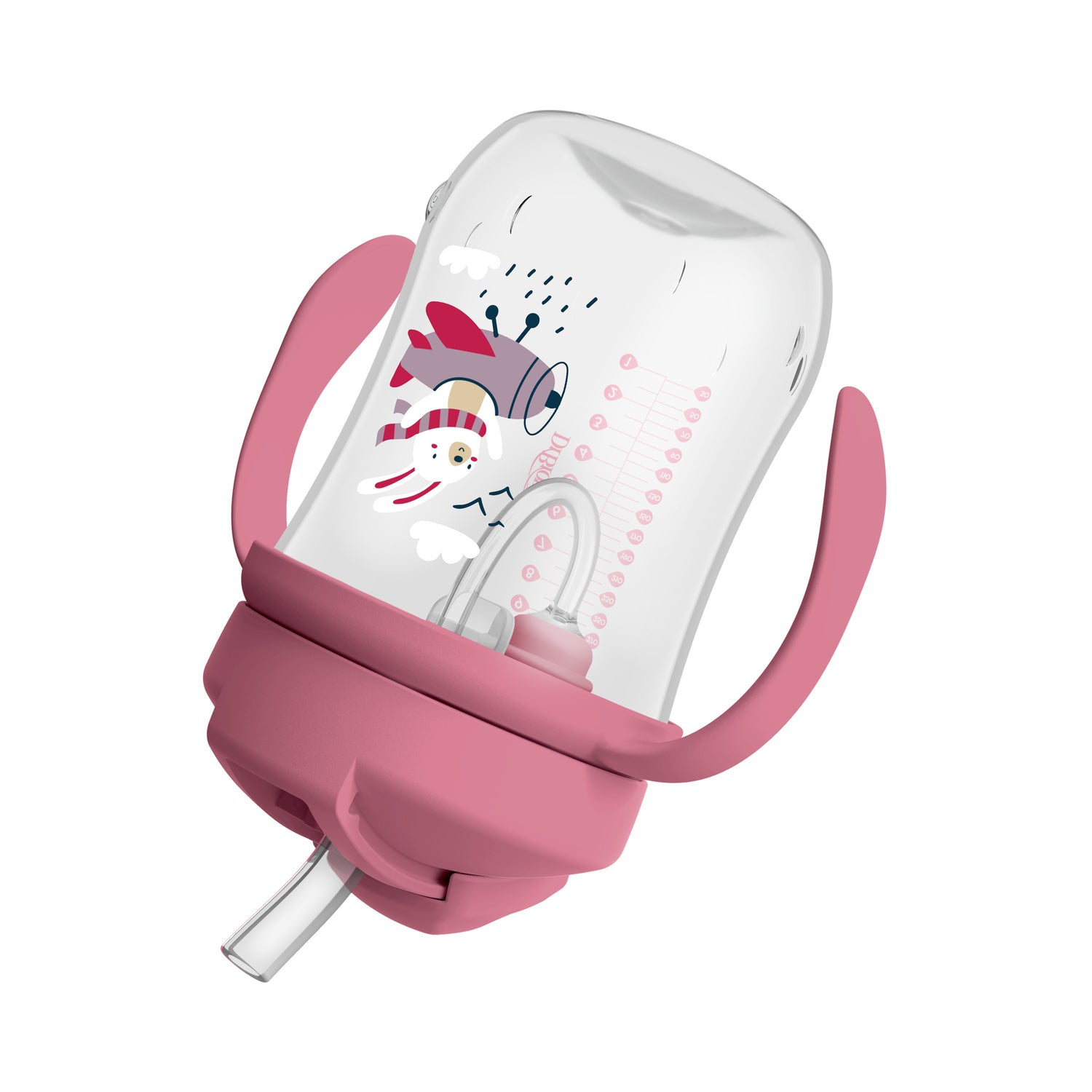 1er Vaso con asas y pajita 270ml 6M+