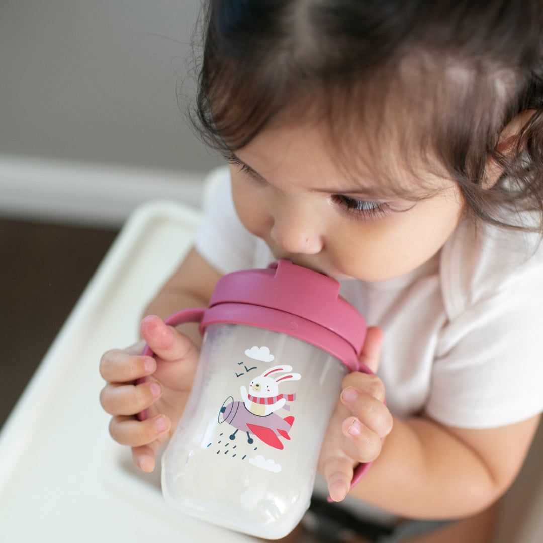 1er Vaso con asas y pajita 270ml 6M+