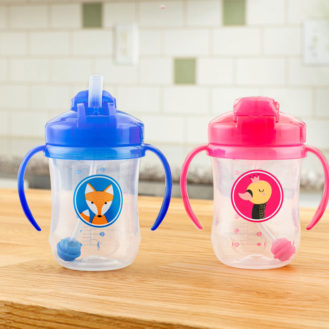 1er Vaso con asas y pajita 270ml 6M+