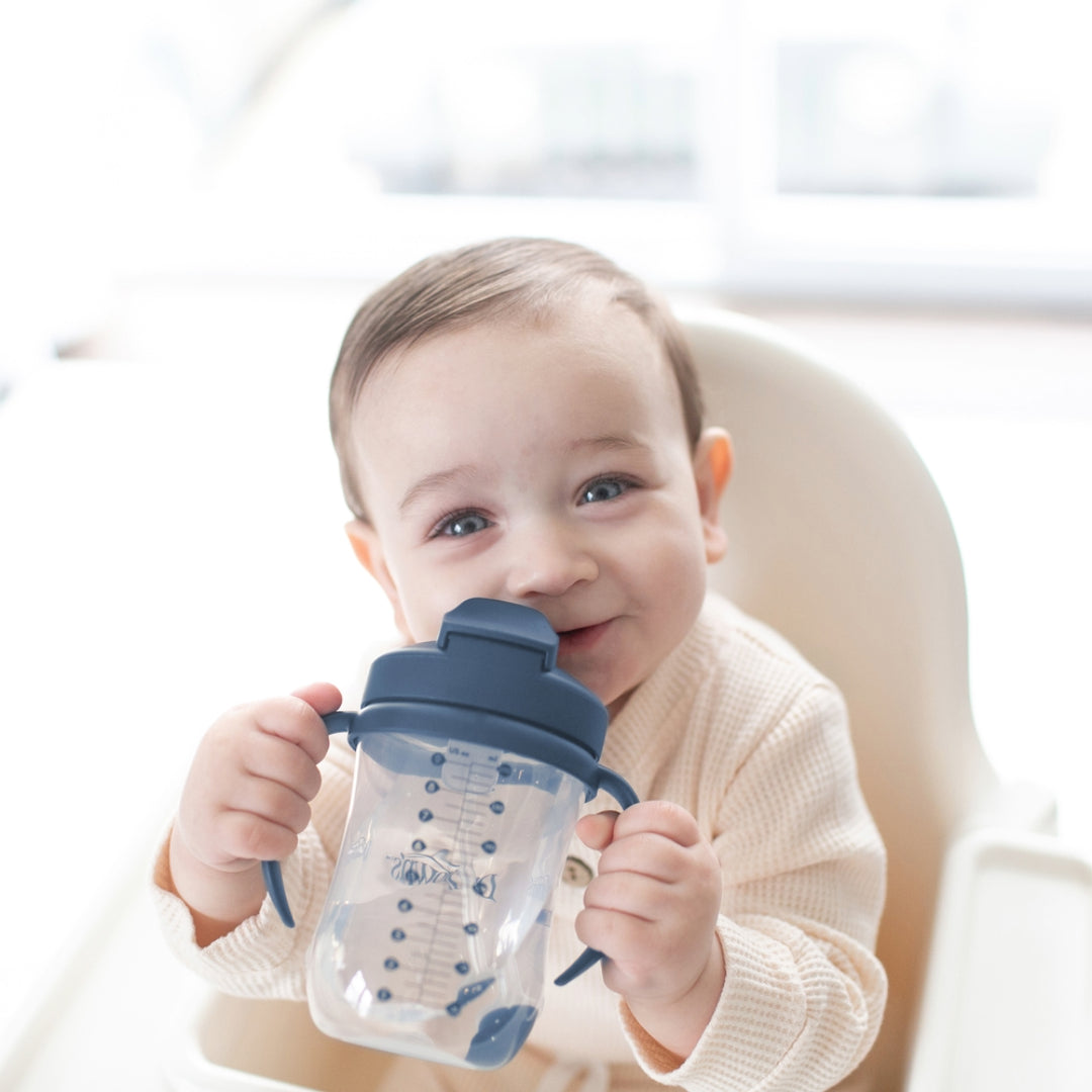 1er Vaso con asas y pajita 270ml 6M+