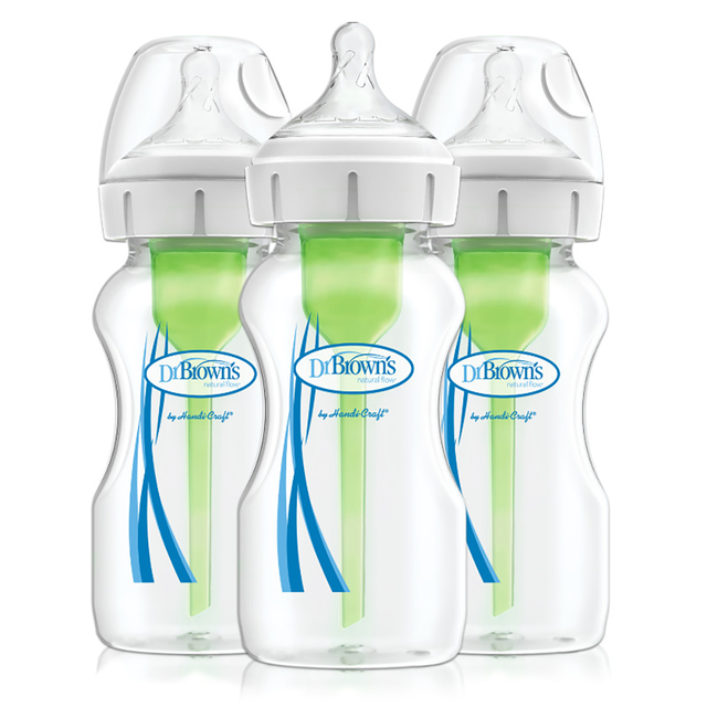 Pack 3 Mamaderas Anticólico Boca Ancha 270ml Dr Brown’s