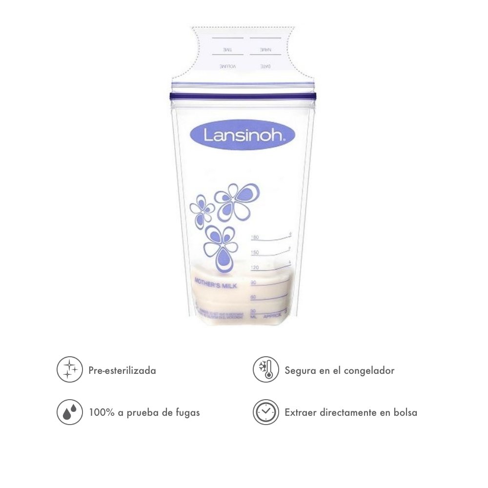 Bolsas leche materna Lansinoh 100 uns