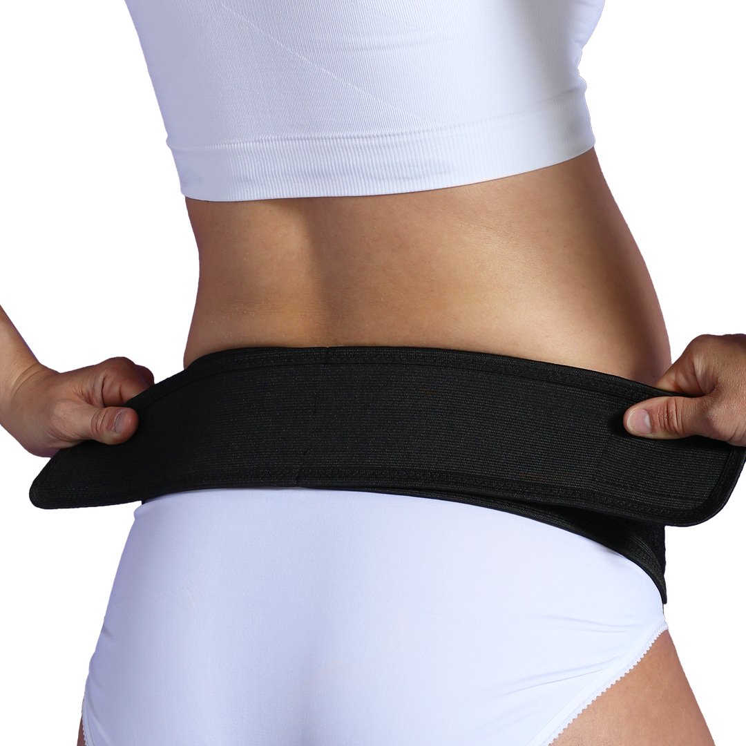 Cinturón Ajustable Velcro Support Belt Negro Talla S/M