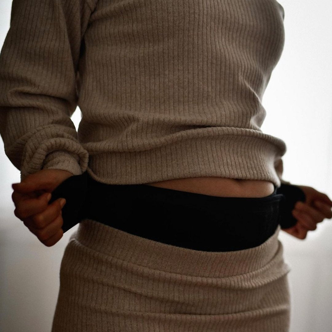Cinturón Ajustable Velcro Support Belt Negro Talla S/M