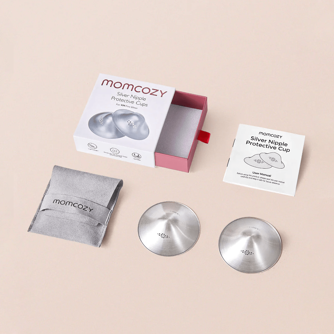 Copas de Lactancia de Plata 999 - MOMCOZY - Mini Nuts - Expertos en sillas de auto y coches de paseo