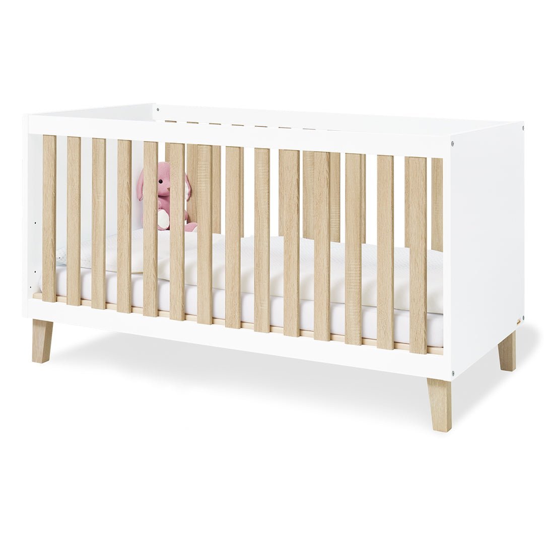 Cuna de madera LUMI 140x70 cm (inc. Colchón) Pinolino - Pinolino-MiniNuts expertos en coches y sillas de auto para bebé