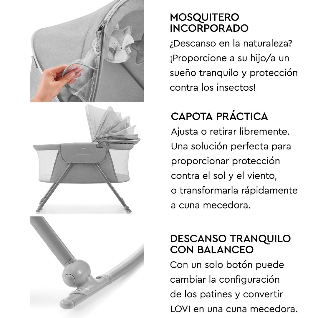 Cuna Moisés Lovi 3 en 1