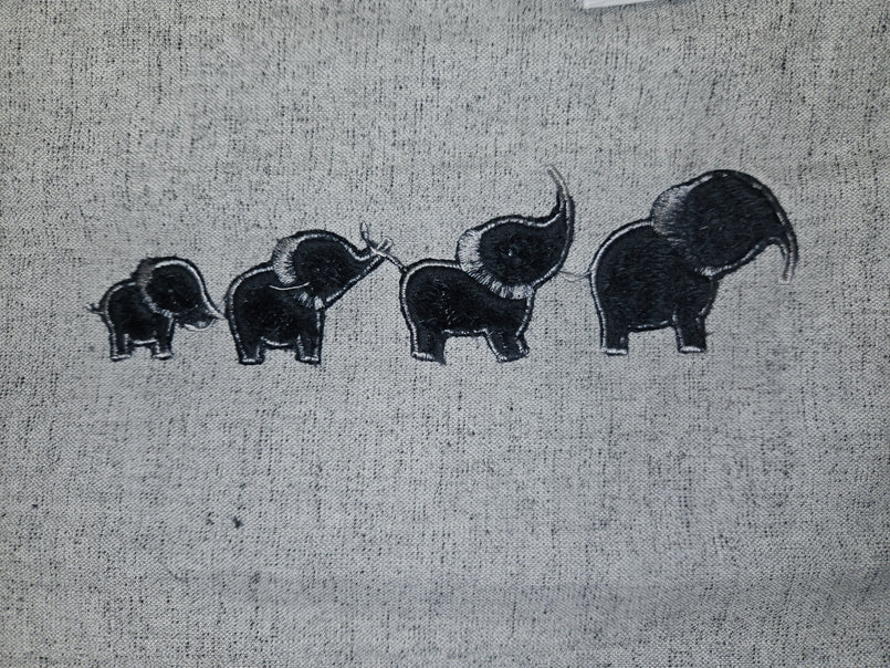 Set de Cuna Familia Elefantes Gris