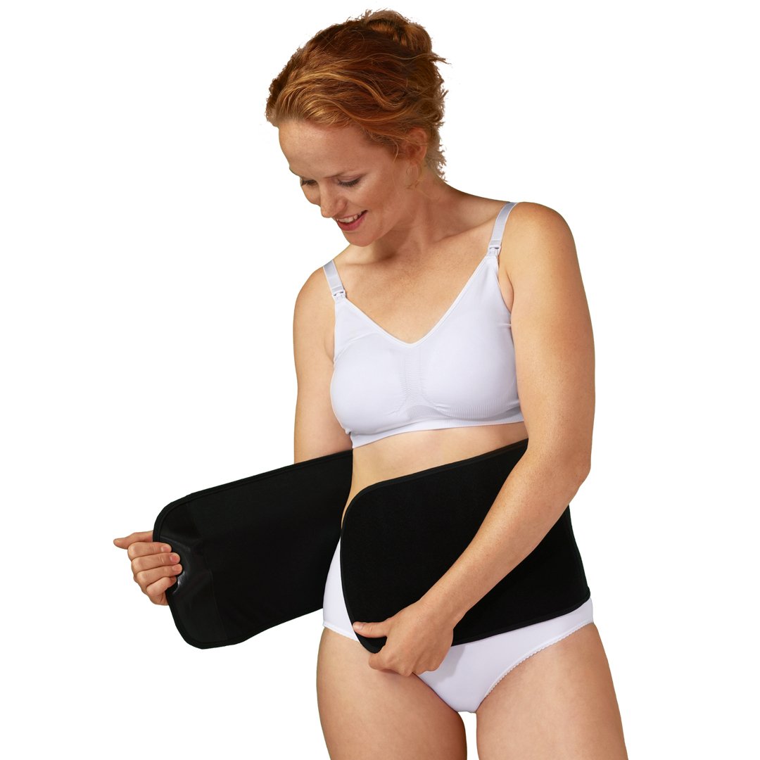 Faja Posparto Ajustable Algodón Orgánico Negro
