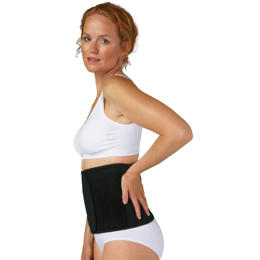 Faja Posparto Ajustable Algodón Orgánico Negro