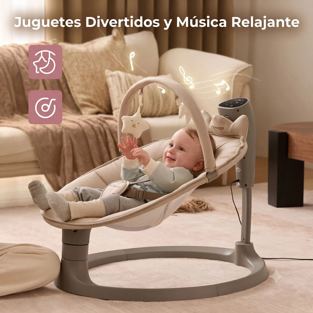 Mecedora Eléctrica Momcozy 2 en 1 Columpio Convertible