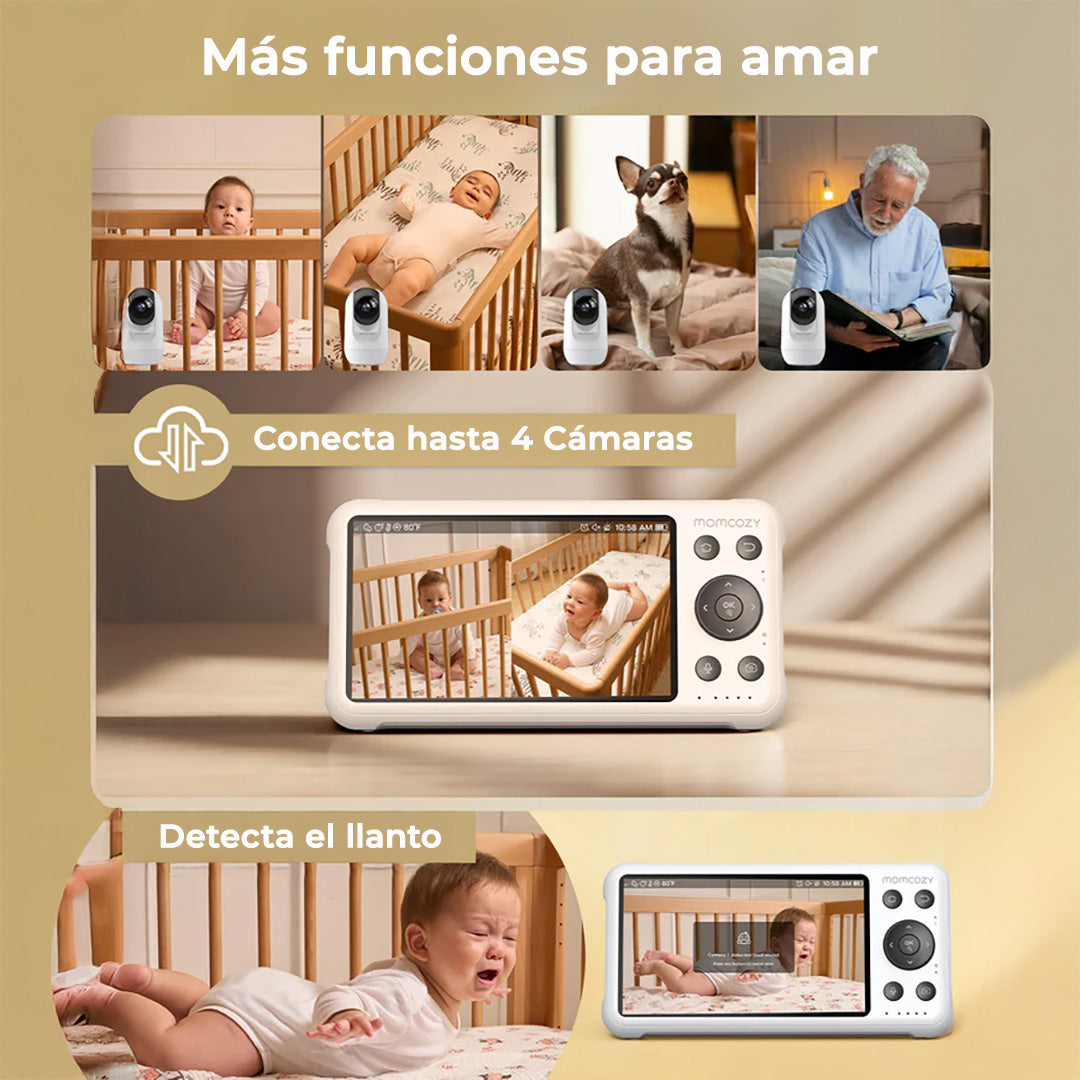 Monitor de Bebe Full HD Wi-Fi 5"