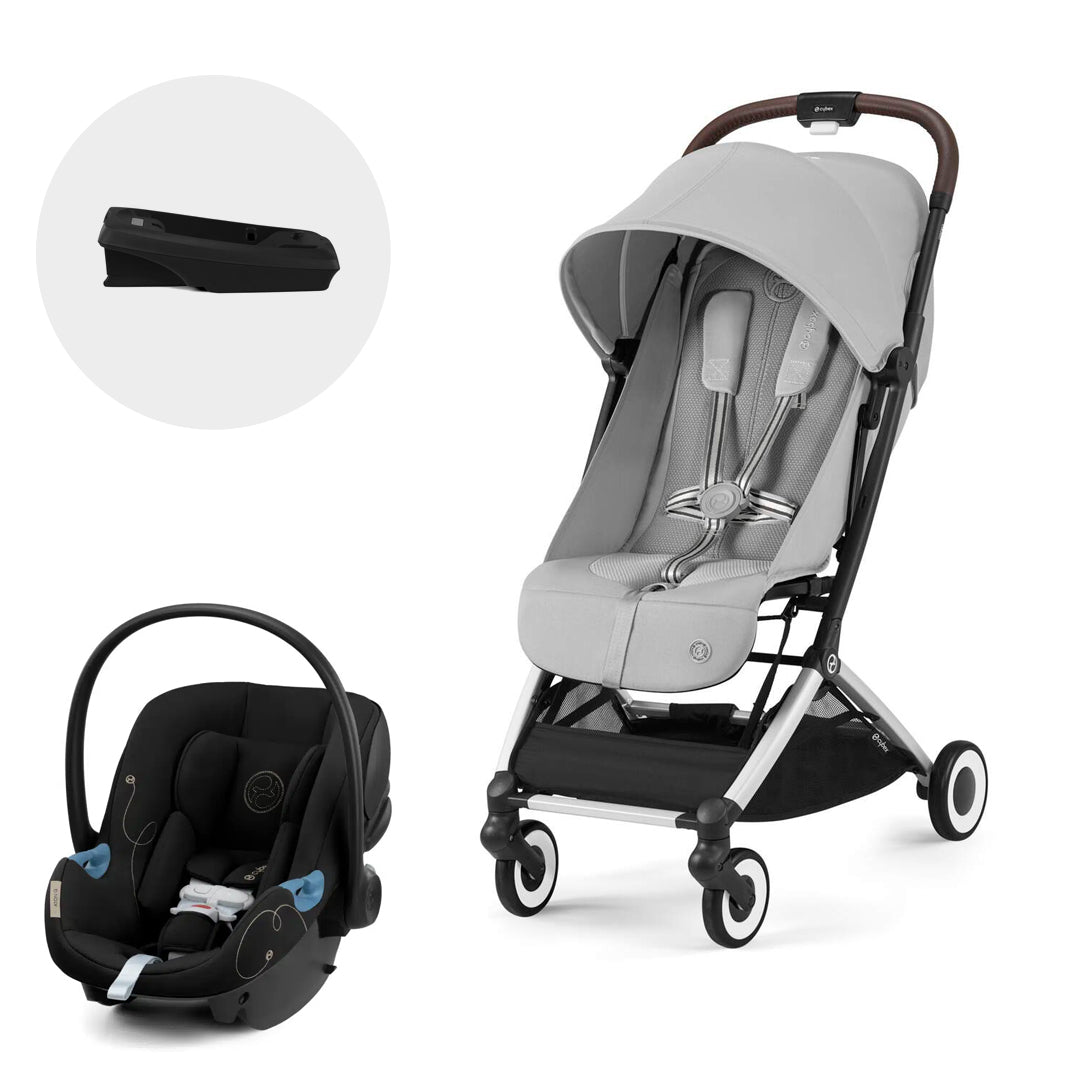 Travel System Orfeo + Silla de Auto Aton G + Base