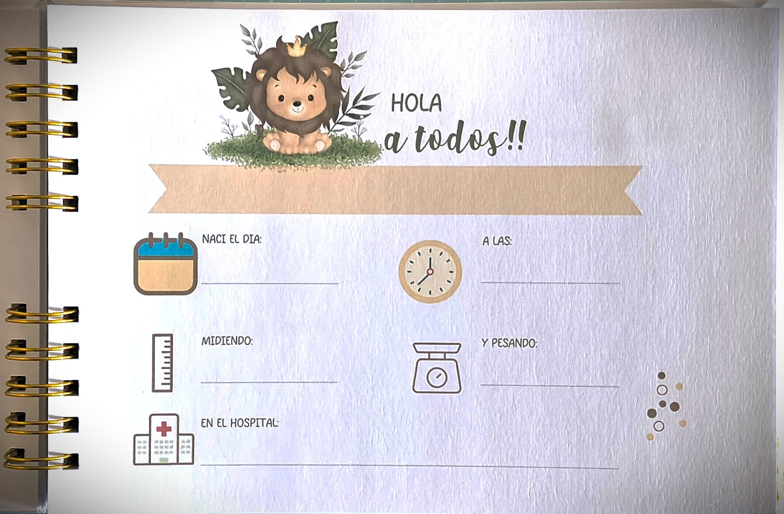 Libro para Recuerdos de Bebé