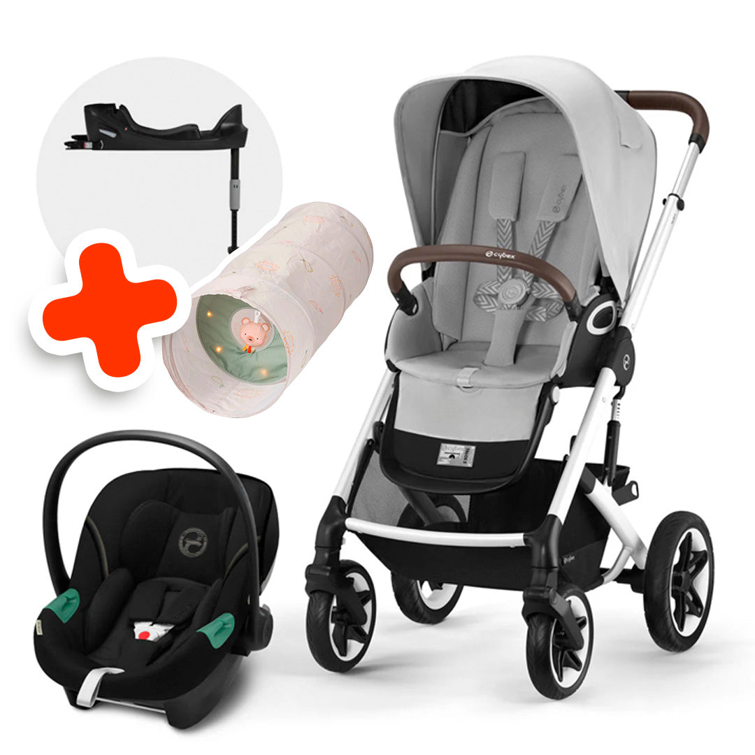 Travel System Talos S Lux 2.0 SLV + Aton S2 + Base Cybex + Regalo