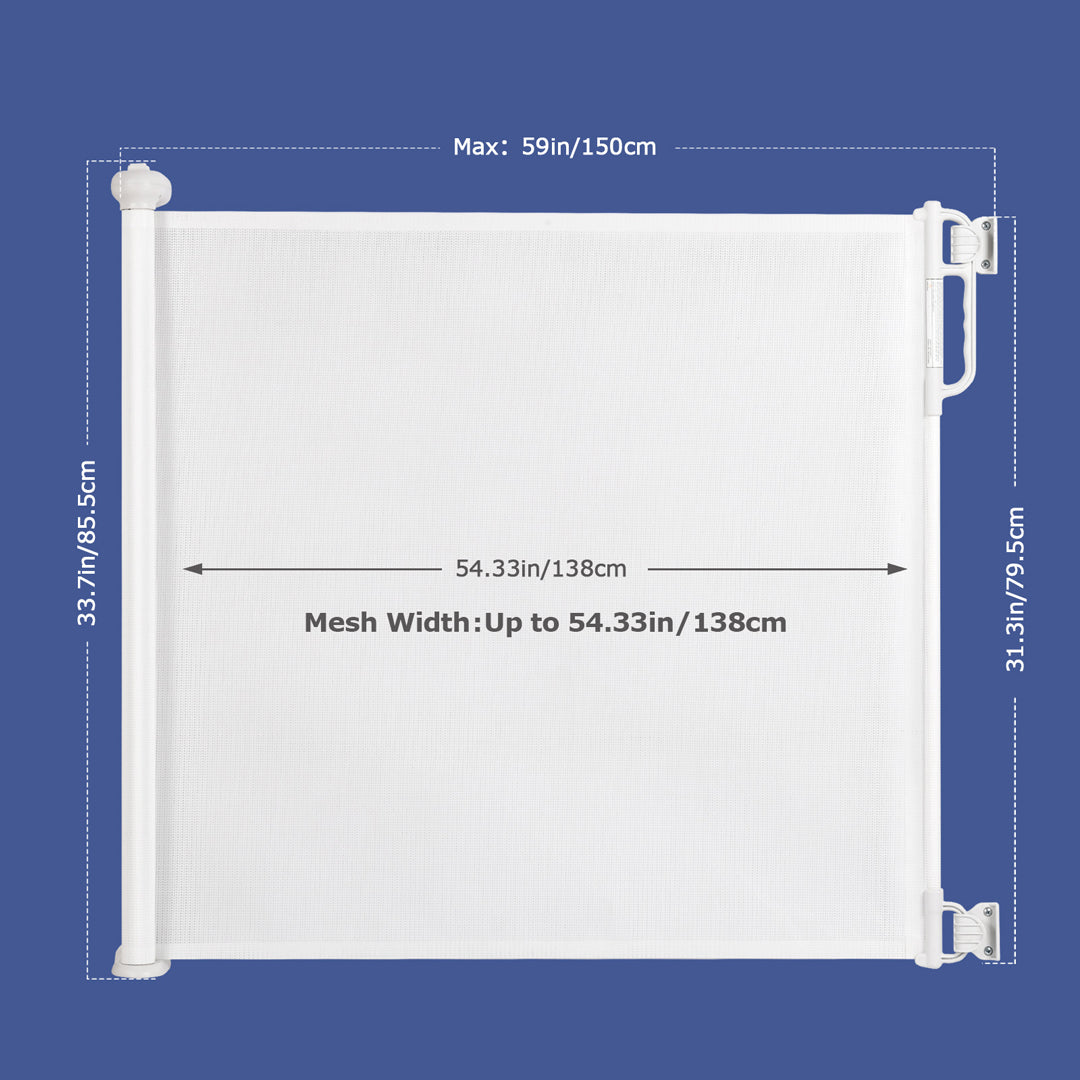 Puerta retráctil de seguridad para bebés