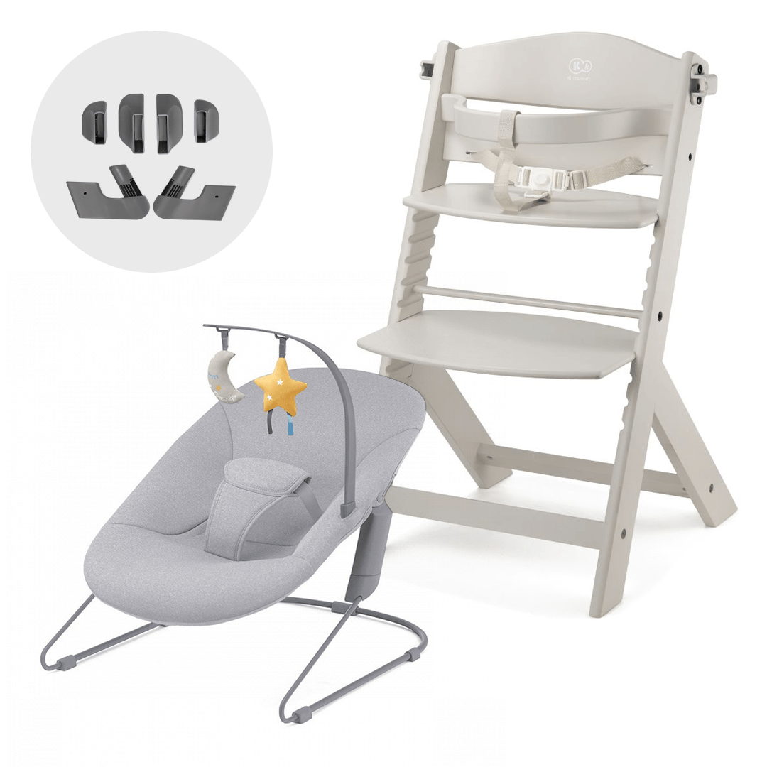 Silla de comer evolutiva 4 en 1 Enock Full White + Calmee