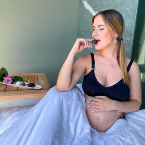 Sujetador sin costuras para lactancia negro