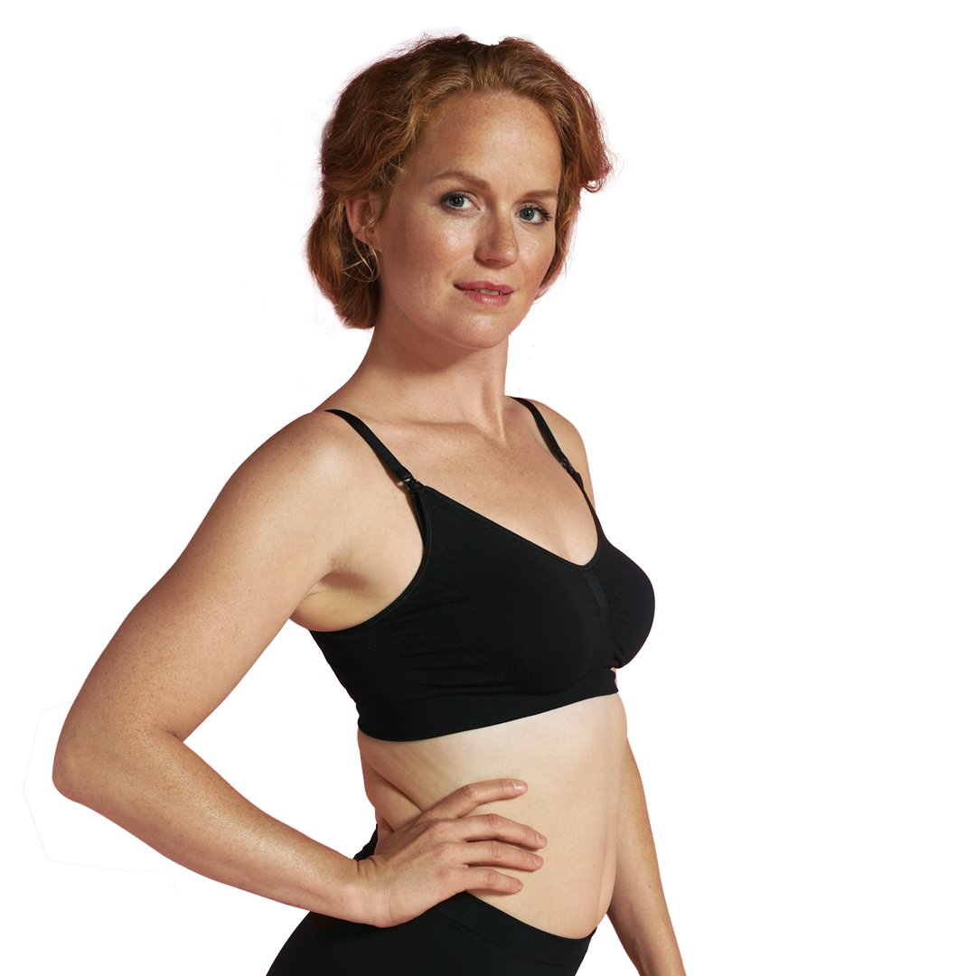 Sujetador sin costuras para lactancia negro