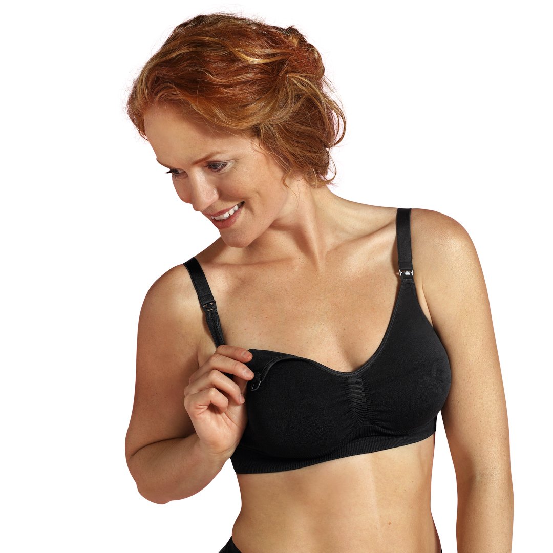 Sujetador sin costuras para lactancia negro