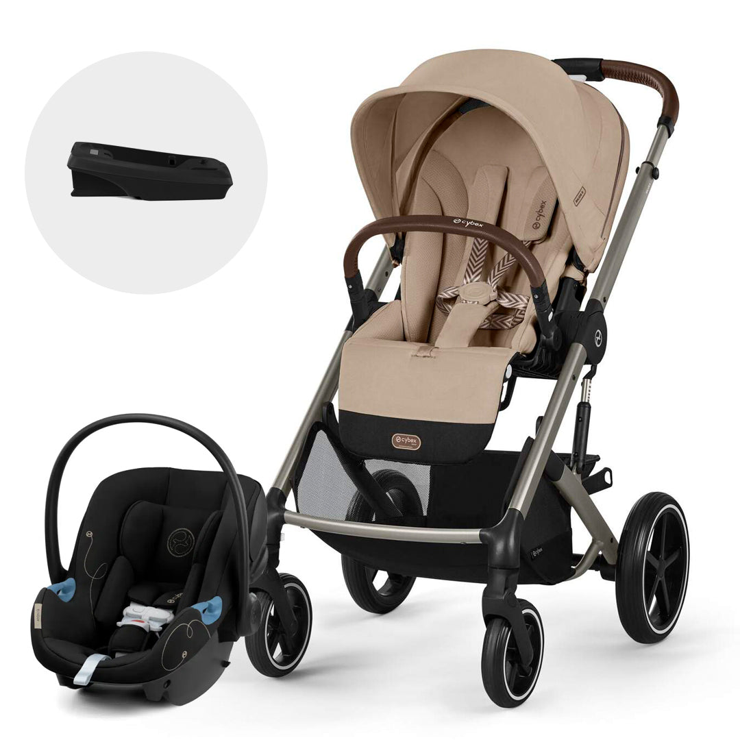 Travel System Balios S Lux 3.0 + Aton G + Base G Taupe Almond Beige