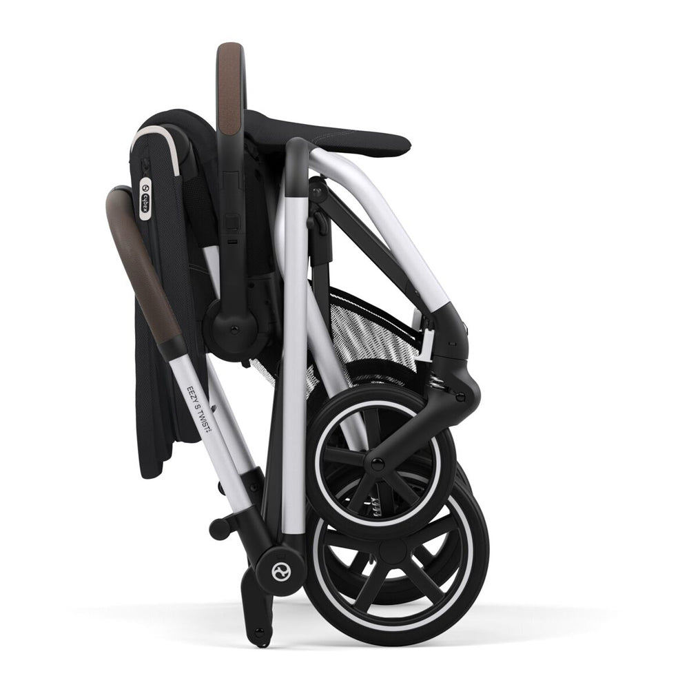 Travel System Eezy S Twist PLUS 2 BLK / SLV + Aton S2 + Base Cybex - Cybex-MiniNuts expertos en coches y sillas de auto para bebé