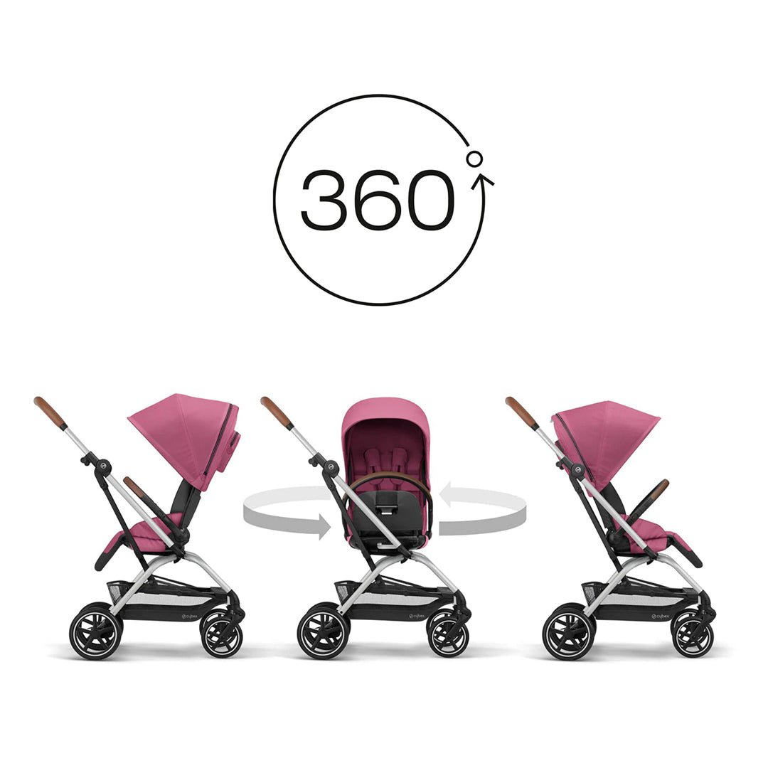 Travel System Eezy S Twist PLUS 2 SLV + Aton S2 + Base Cybex - Cybex-MiniNuts expertos en coches y sillas de auto para bebé