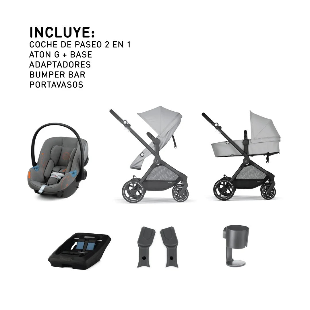 Travel System EOS 2 en 1 + Aton G + Base
