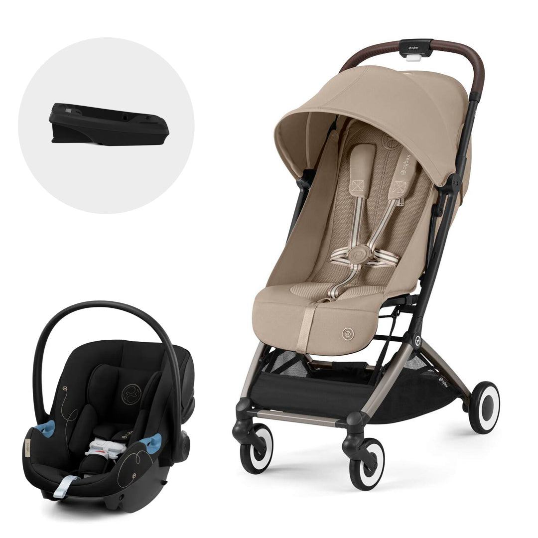 Travel System Orfeo + Silla de Auto Aton G + Base