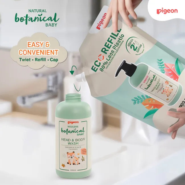 Recarga Shampoo y jabón 2 en 1 Botanical Pigeon 900ml