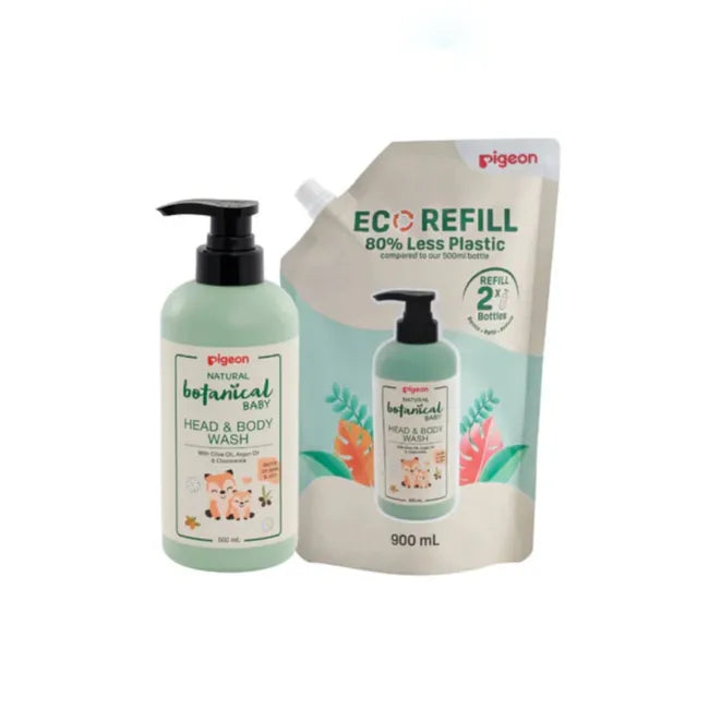 Recarga Shampoo y jabón 2 en 1 Botanical Pigeon 900ml